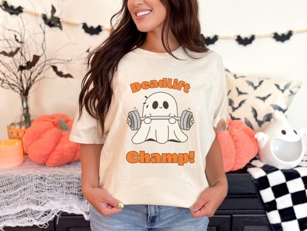 Deadlift Champ Funny Halloween T-Shirt
